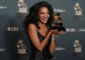 Olivia Dean was named best new artist at the Grammys. Pic: Richard Shotwell/Invision/AP