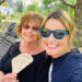 Nancy Guthrie, mother of Savannah Guthrie, sitting on a bench with Savannah.
