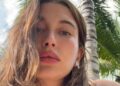 Hailey Bieber Brings Sleek Mini Energy to Rhode Event