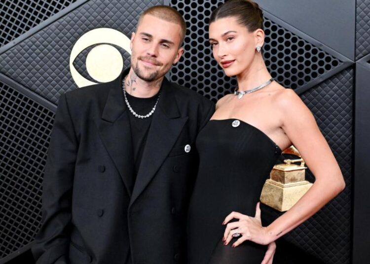 Hailey and Justin Bieber Join 'ICE Out' Grammys 2026 Protest