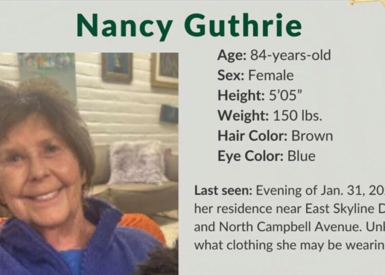 Here's what happened each day of the Nancy Guthrie disappearance | Entertainment