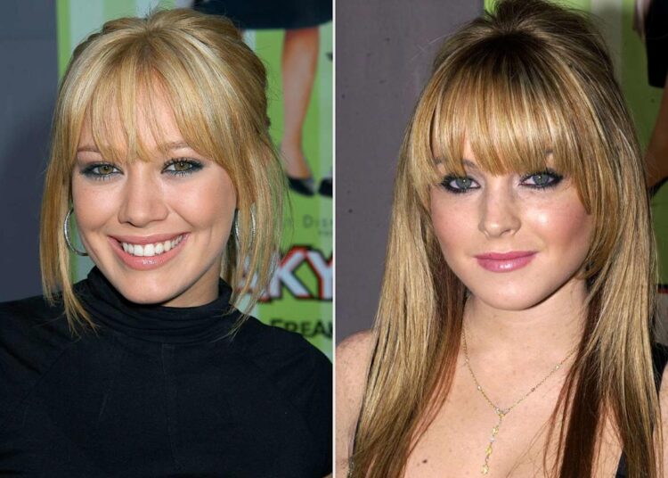 Hilary Duff and Lindsay Lohan attend the premiere of 'Freaky Friday' in 2003.Credit: Barry King/WireImage; Albert L. Ortega/WireImage