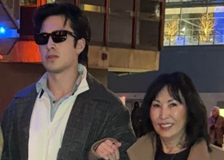 Hudson Williams Escorts His Mom to Madison Square Garden For Pacers Vs Knicks Basketball Game