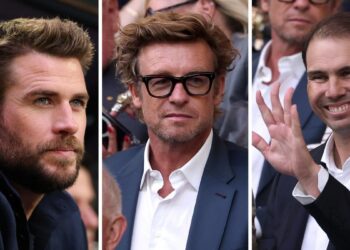 IN PICTURES: Celebrities and sports stars lap up Australian Open atmosphere courtside for men’s singles final