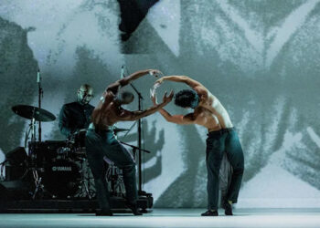 Jamaal Bowman, left, and William Okajima in "The Gettin.'" (Alexander Diaz)