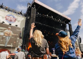 People at a music festival.