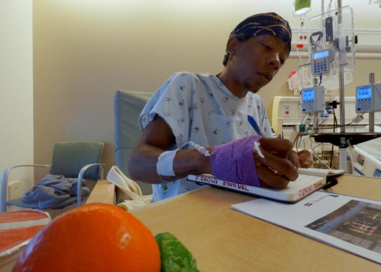 J. Snow in the hospital in "You Look Fine"