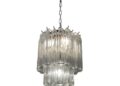 Murano Glass Tube Chandelier by Venini