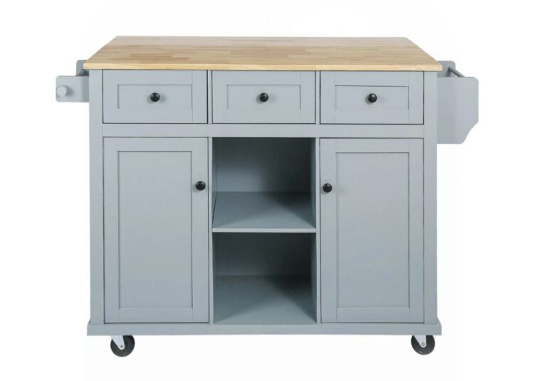 Pale blue kitchen trolley