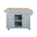 Pale blue kitchen trolley