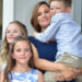 Jennifer Garner with her kids. ROBYN BECK/AFP