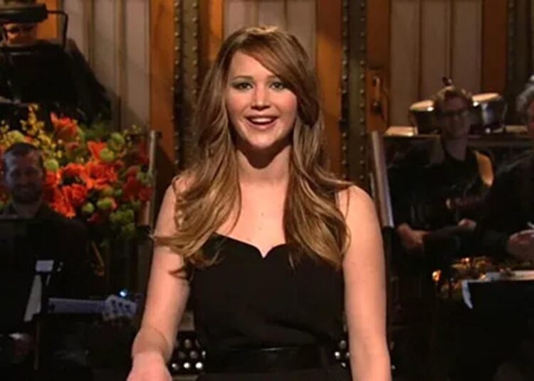 Jennifer Lawrence on 'SNL' in 2013 NBC