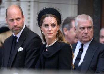 William and Kate the last time they were seen in public with Andrew