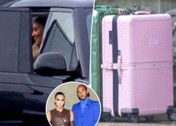 Kim Kardashian, Lewis Hamilton pictured arriving at swanky UK hotel for romantic weekend