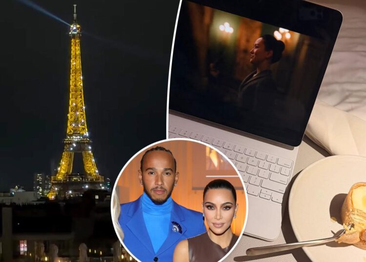 Kim Kardashian gives inside look at intimate Paris date night with Lewis Hamilton