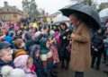King Charles III meeting wellwishers at The Sun Inn during the royal visit to Dedham, a small village on the borders of Essex and Suffolk on Thursday February 5, 2026.