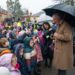 King Charles III meeting wellwishers at The Sun Inn during the royal visit to Dedham, a small village on the borders of Essex and Suffolk on Thursday February 5, 2026.
