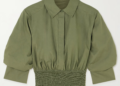 Kylie Minogue's olive green Simkhai top