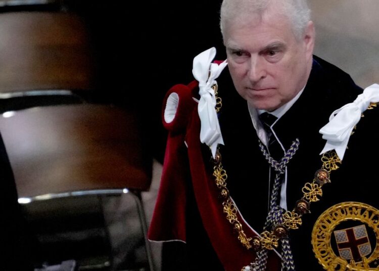 Legal changes under consideration to remove former Prince Andrew from line of succession :: WRAL.com