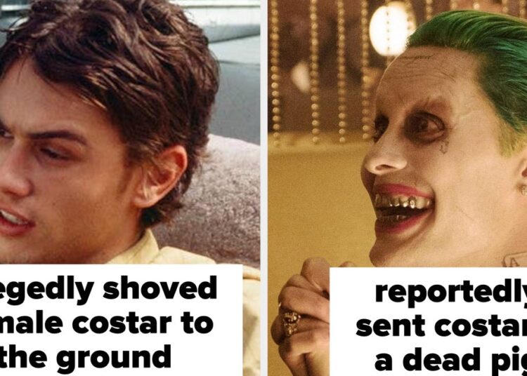 Male Actors' Bad Behavior Toward Female Costars