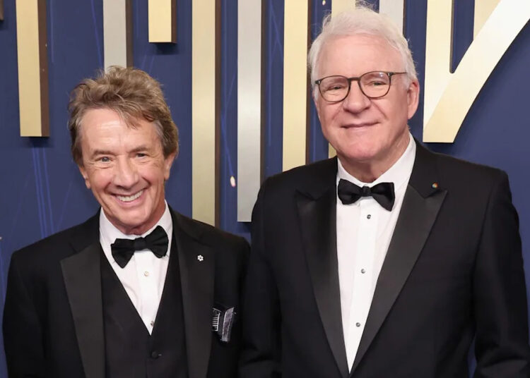 Martin Short and Steve Martin attend the 77th Primetime Emmy Awards on Sept. 14, 2025, in Los AngelesCredit: John Shearer/WireImage