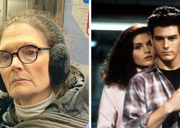 Mary Elizabeth Mastrantonio unrecognisable on NYC subway