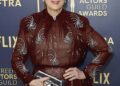 Meryl Streep is slated to play Joni Mitchell in a new biopic, according to music mogul Clive Davis; Streep pictured in February 2024