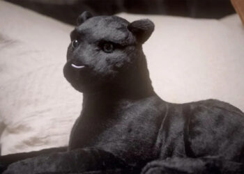 Michael B. Jordan keeps a stuffed black panther to remind him of his friend Chadwick Boseman BAFTA/YouTube
