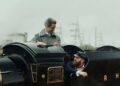 Singer MIKA with one of the omney Hythe and Dymchurch Railway drivers. Picture: Mika / Excuses For Love
