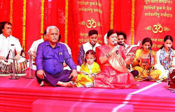 Milestone marked with devotion and music