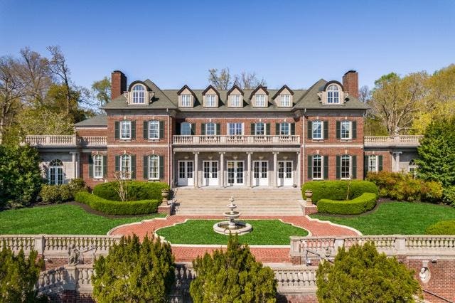 Red brick house exterior
