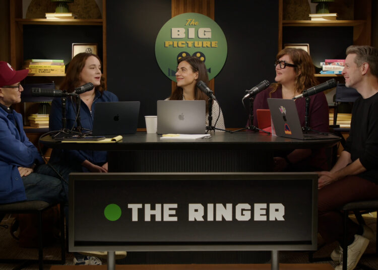A screenshot from "The Big Picture" movie video podcast taken on Netflix.