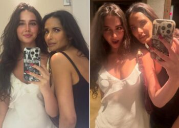 Padma Lakshmi and her daughter Krishna. Padma Lakshmi/Instagram (2)