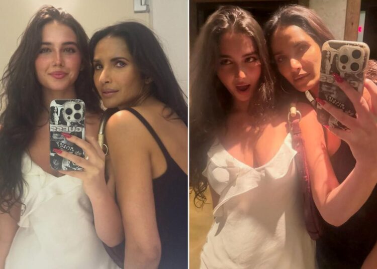 Padma Lakshmi and her daughter Krishna. Padma Lakshmi/Instagram (2)