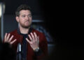 Juno Awards host Michael Buble speaks to media on March 28, 2025.