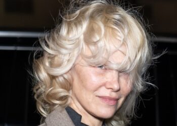 Pamela Anderson Makes a Case for Bed Head at Tory Burch Fall 2026