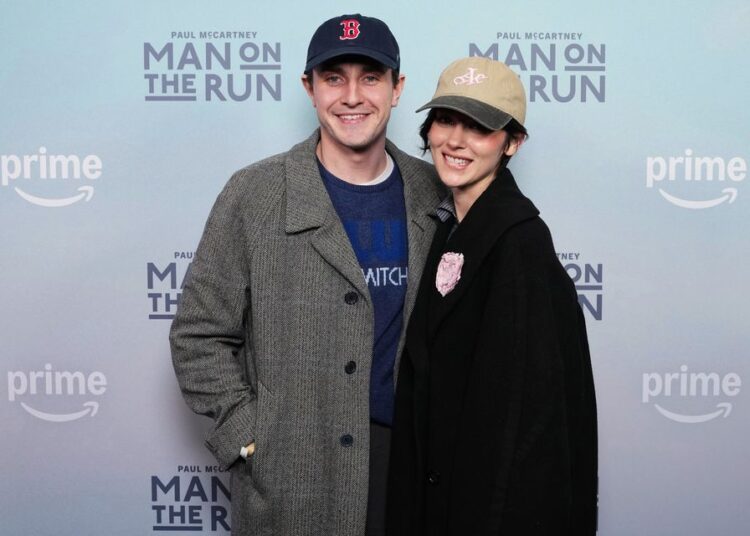 The pair were dressed down for the event (Prime Video)