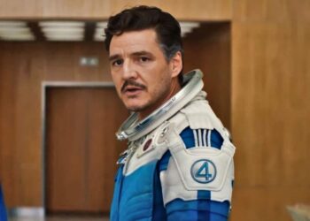 u200bPedro Pascal as Reed Richards, aka Mister Fantastic, in The Fantastic Four: First Steps