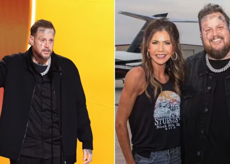 Photos of Jelly Roll with Kristi Noem resurface after Grammy speech - Celebrity News - Entertainment