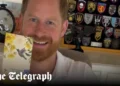 Prince Harry shows off Ukrainian military patches in Meghan video