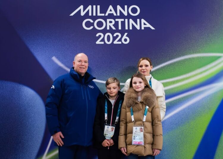 Princess Charlene of Monaco bundles up alongside her twins, Prince Jacques and Princess Gabriella