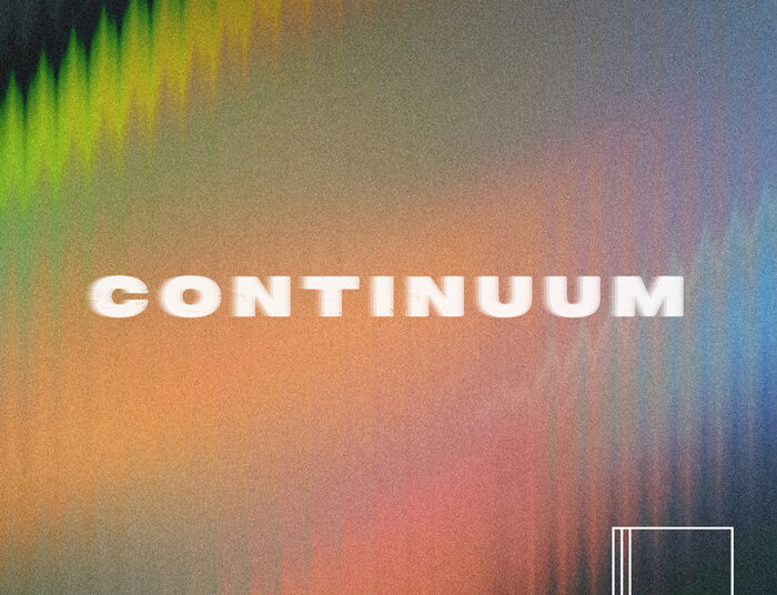 Project Smok Continuum cover artwork. An orange-yellow background with the word Continuum