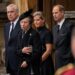 Andrew Mountbatten-Windsor; Princess Anne; Sophie, Duchess of Edinburgh; and Prince Edward in 2022 at the funeral of Queen Elizabeth II