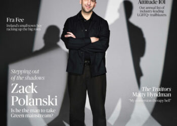 Zack Polanski on the cover of Attitude