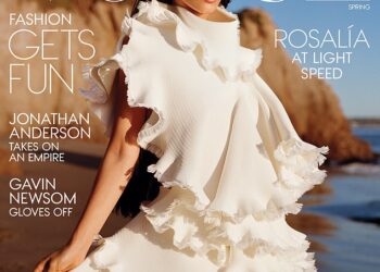 Rosalia has landed on the spring cover of Vogue magazine. The 33-year-old singer wore a white dress for the front of the fashion bible as she let her long black hair fall over her shoulders