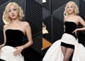 Rose Goes for Dramatic Flair at Grammys 2026 Red Carpet