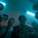 Sam Rockwell, Michael Peña, Juno Temple, Haley Lu Richardson, Asim Chaudhry and Zazie Beetz in a scene from "Good Luck, Have Fun, Don't Die." (Photo Briarcliff Entertainment)