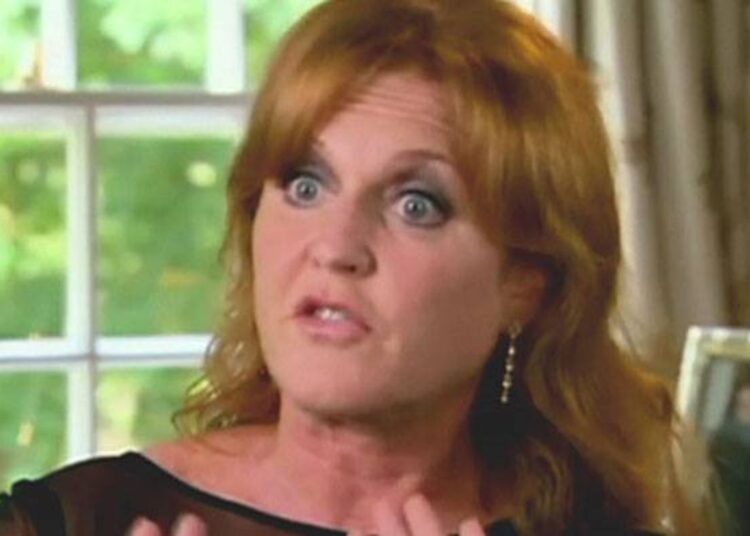 Sarah Ferguson walks out of an interview (Pic: ITV)