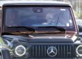 Days after news broke that she sold her music catalog, Spears was spotted driving around Los Angeles with her cell phone pressed to her face
