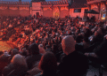 A full-house audience watches a Solvang Theaterfest evening performance. (Courtesy photo)